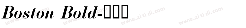 Boston Bold字体转换